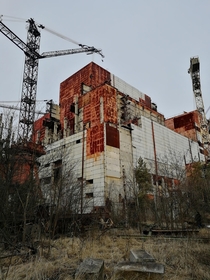 Unfinished Reactor  in the Chernobyl Exclusion Zone