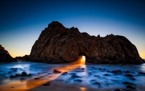 United States of America Sunset at Pfeiffer State Beach in Big Sur California says photographer Chip Morton 