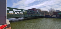 UPDATE Not a Bridge for Ants Closer view of lift bridge over Erie Canal Brockport New York