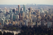 Urban density in Vancouver Canada 