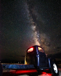 Used some light painting on this truck in the ghost town of Rhyolite Nevada great place for night shooting