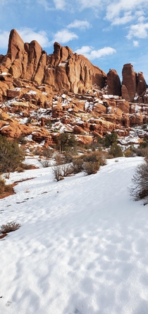 Utah is a gift that keeps giving On the trail to Tower Arch Arches National Park 
