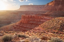 Utahs desert canyon landscape 
