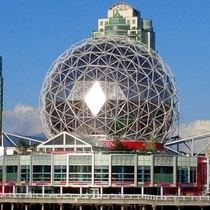 Vancouver BC Science World shining bright like a diamond 