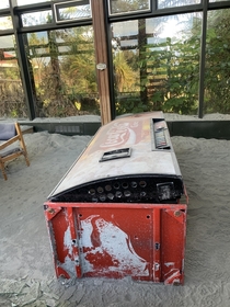 Vending Machine in a flood damaged abandoned motel Franz Josef New Zealand
