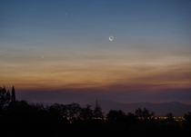 Venus Jupiter and the Moon Early This Morning