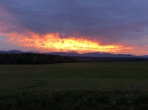 Vermont Dawn Sky Fire