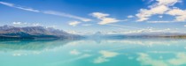 Very blue Lake Pukaki New Zealand 