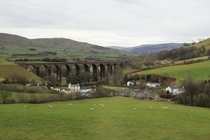 Viaduct I see every time Im on the train Kendal Cumbria England 