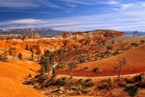 Vibrant desert colors on Queens Garden Trail Bryce Canyon National Park Utah 