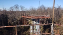 View from atop a radar tower within Nike Missile Site PH- 