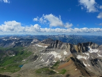 View from atop Mt Sneffels Co 
