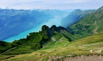 View from Brienzer Rothorn mountain Switzerland   by Elena Wymann