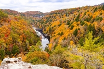 View from Lilly Bluff Overlook Obed Wild and Scenic River Tennessee 