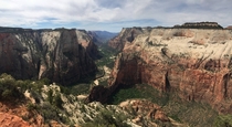 View from Observation Point Zion National Park USA 