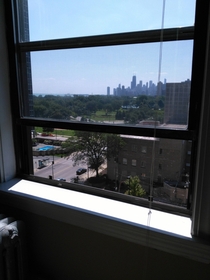 View from old apartment I miss it Chicago