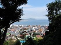 View from Shrine above Kamakura Japan 