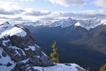 View from Sulphur Mountain Banff National Park Canada 