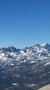 View from the peak of Mammoth Mountain 