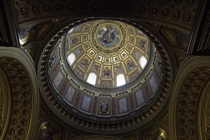View into dome in St Stephens Basilica Budapest 