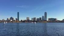 View of Back Bay Boston from across the Charles 