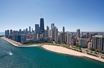 View of Chicago during the summer 