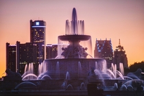View of Downtown Detroit from the James Scott Fountain Photo credit Ryan Southen