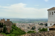View of Grenada Spain from the Alhambra 