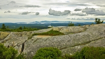 View of Mount Desert Island in Maine 