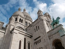 View of Sacre Coeur in Paris 
