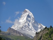 View of the Matterhorn from Zermatt Switzerland 