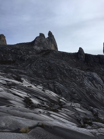 View on the descent of Lows Peak Mt Kinabalu 