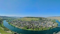 View over Bernkastel-Kues Germany 