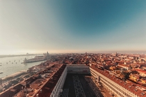 View over Venice from the St Marks Belltower 