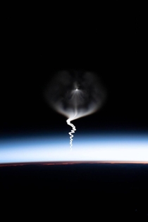 Viewing a Launch From The International Space Station