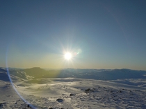 Vikafjellet Norway TODAY I normally consider lens flares a technical fault but here it works 