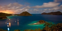 Virgin Islands at night 