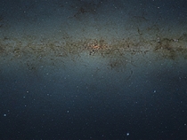 VISTA infrared mosaic of the central Milky Way  Various sizes in comments