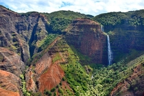 Waipoo Falls in Waimea Canyon Kauai 