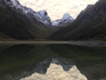 Waiting for sunrise Lake Mackenzie Fiordland National Park New Zealand x