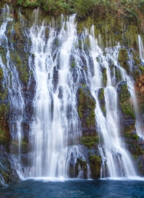 Wall of wispy water Burney Falls 