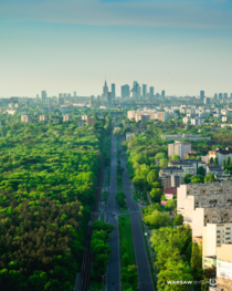 Warsaw is pretty green city