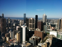 Was in Melbourne Australia for a few hours today View from a th floor 