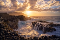 Water Ballet - Amazing sunset on Hawaii 