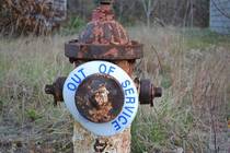 Water Hydrant - abandoned military housing in Cape Cod 