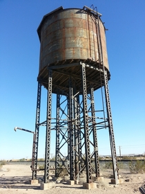 Water Tower for steam engines east of Yuma AZ 