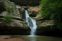 Waterfall in Hocking Hills State Park OH 