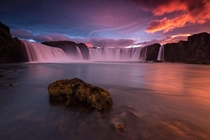 Waterfall of the Gods - Goafoss in Iceland  by Raymond Hoffmann