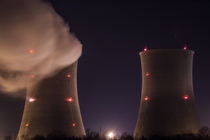 Watts Bar Nuclear Power Plant at Night Tennessee 