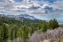 Went on our first real hike of spring in the Portneuf Range in Idaho USA Loved the combination of fluffy and smooth clouds when we reached this overlook 